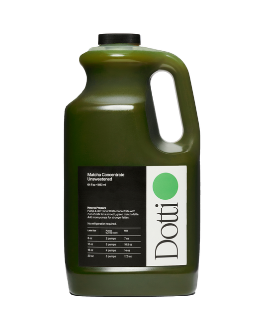 4-Pack Unsweetened Matcha Concentrate + 2 Pumps